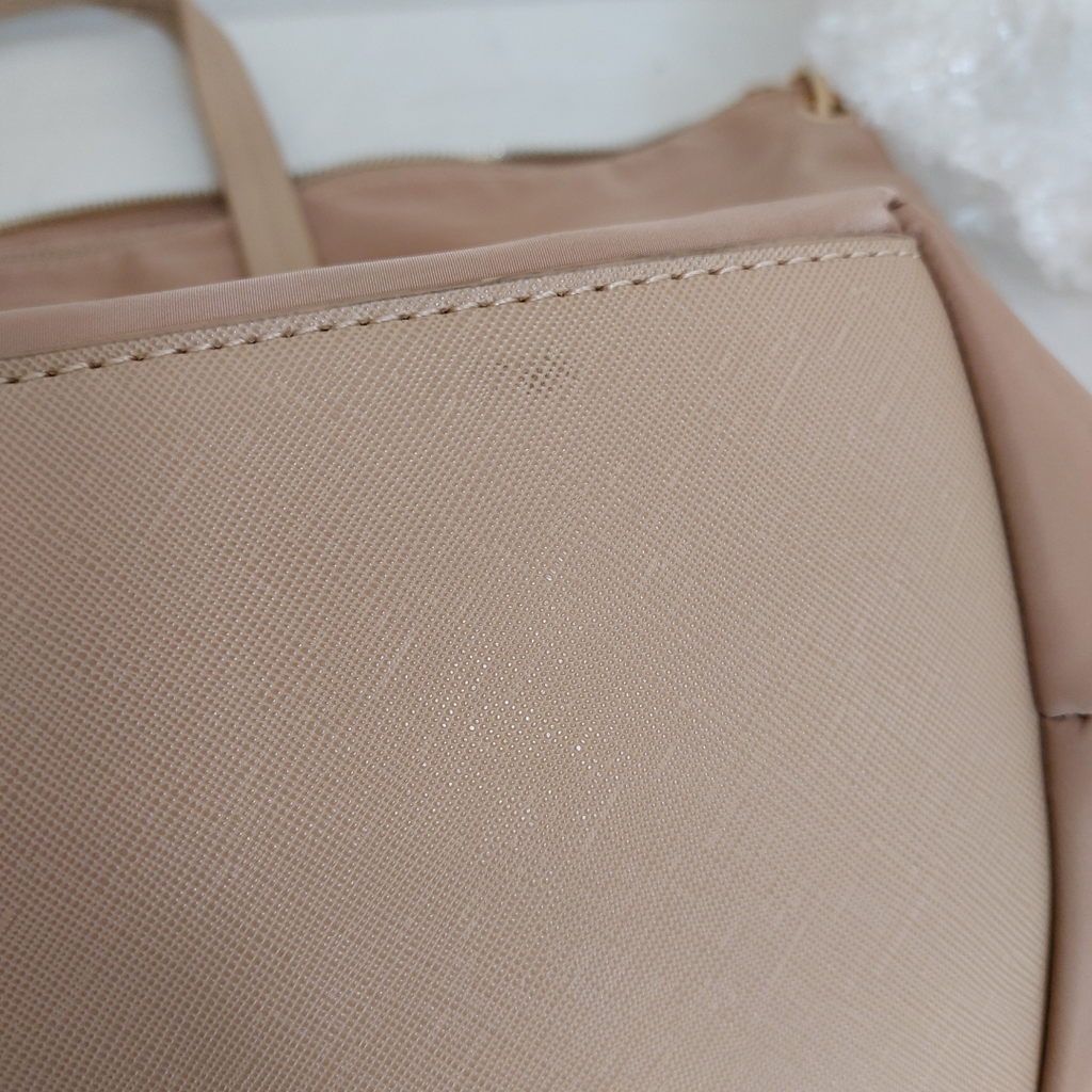 Mango Beige Nylon Tote Bag | Pre Loved |