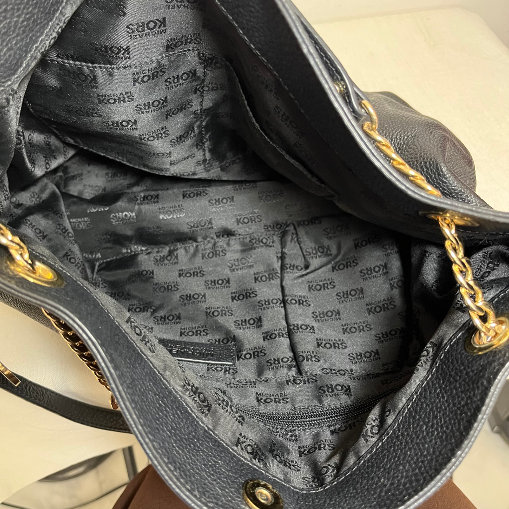 Michael Kors Black Pebbled Leather Large Tote | Pre Loved |