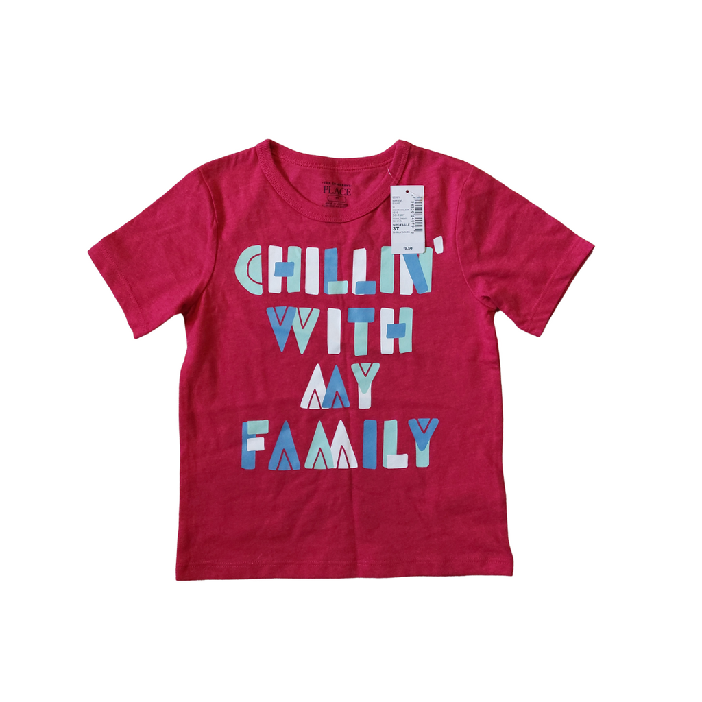 The Children's Place Red Graphic Shirt (3 Years) | Brand New |