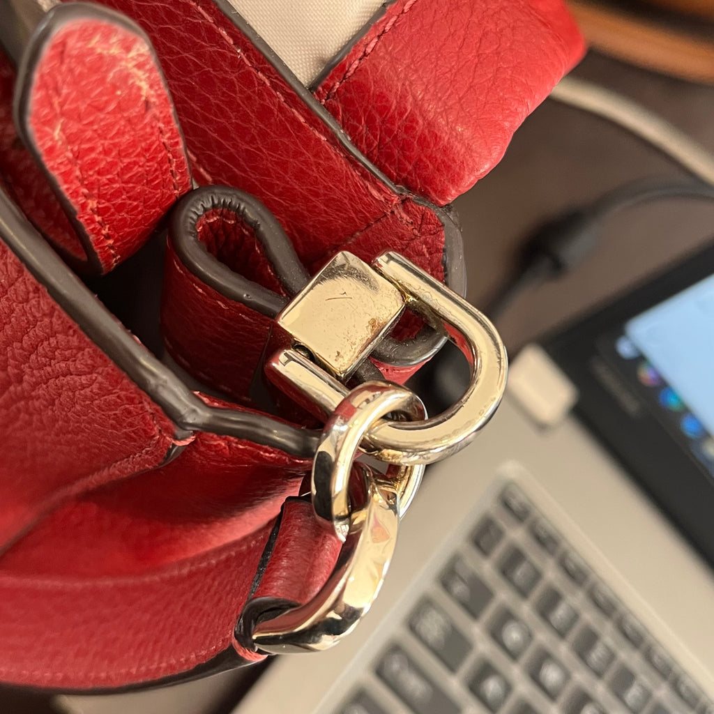 Kate Spade Red Leila Medium Flap Leather Shoulder Bag | Pre Loved |