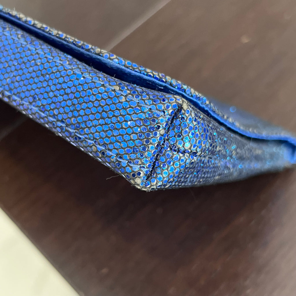 Armani Exchange Blue Glitter Clutch