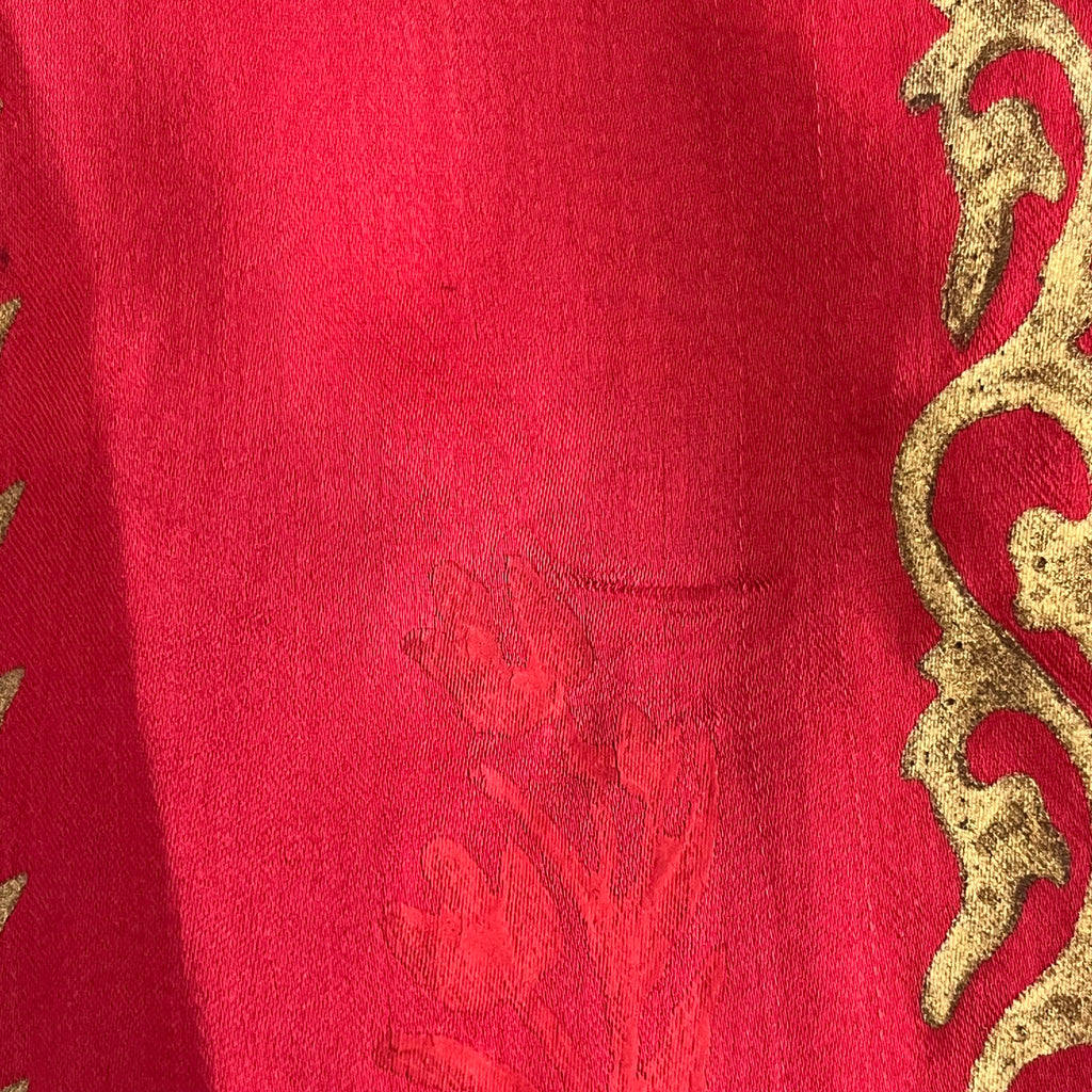 Annus Abrar Red Embroidered And Embellished Long Kurta | Pre Loved |