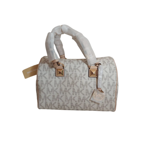 Michael Kors Vanilla Signature Grayson Satchel | Brand New |