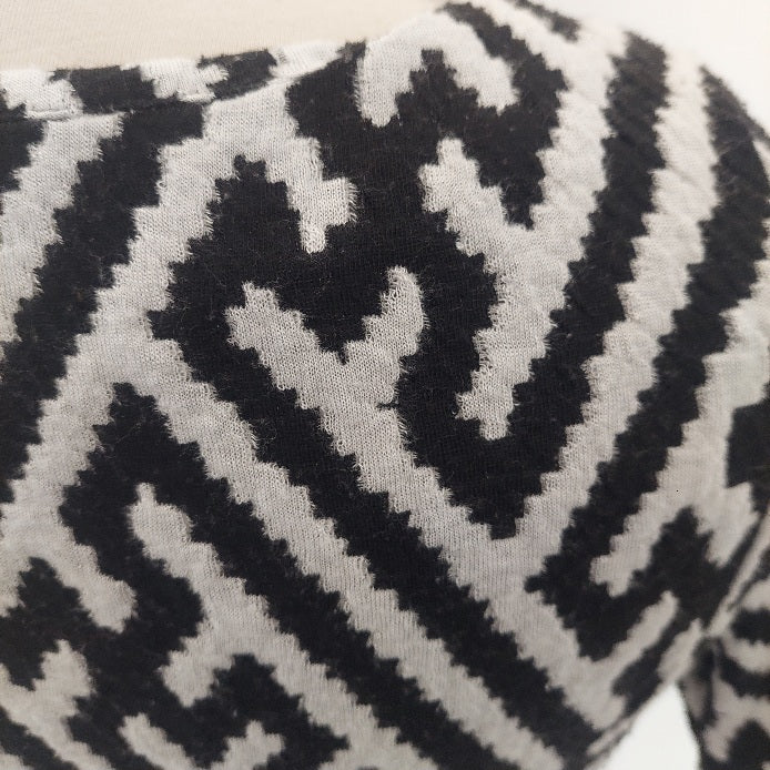 DUNNES Black & White Knit Dress | Pre Loved |