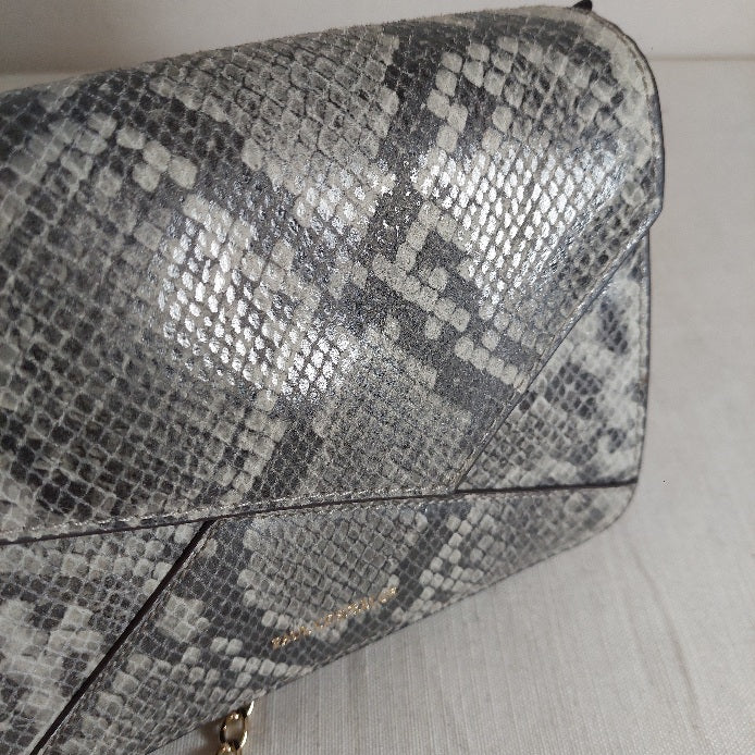 Paul Costelloe Leather Snakeskin Print Crossbody Bag | Brand New |