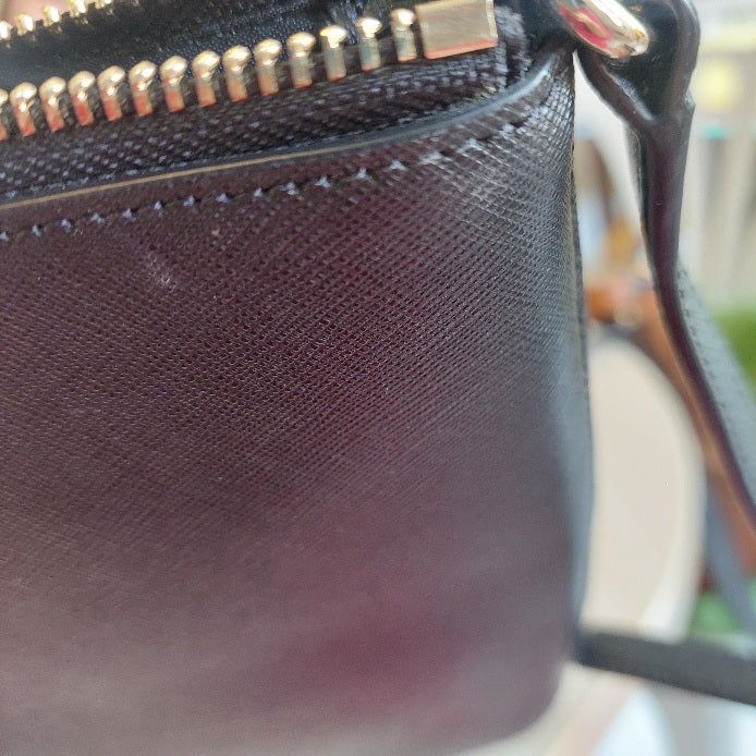 Kate Spade Black Leather Large Sadie Crossbody Bag | Gently Used |