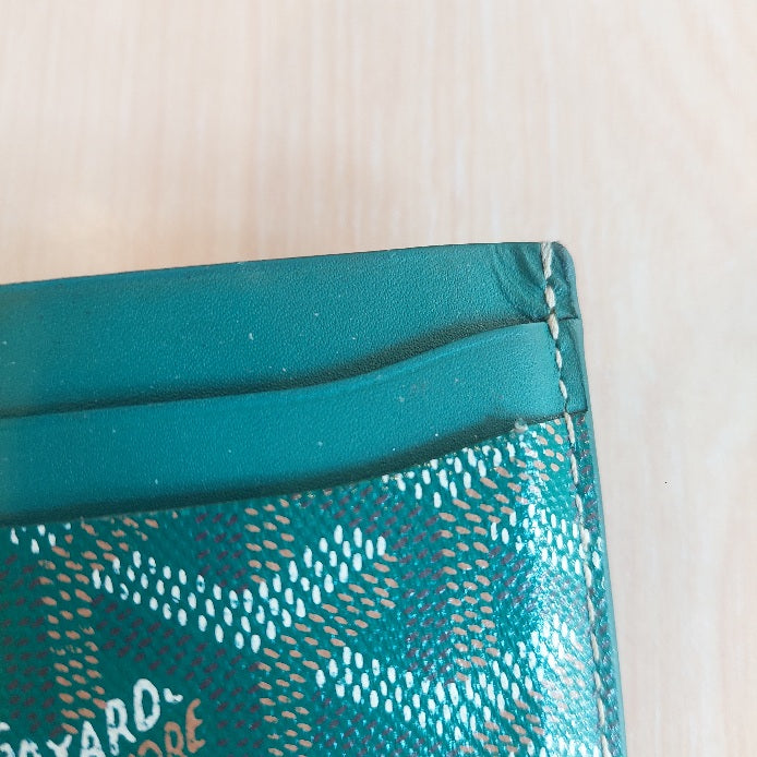 Goyard Green Saint Sulpice Card Wallet | Gently Used |