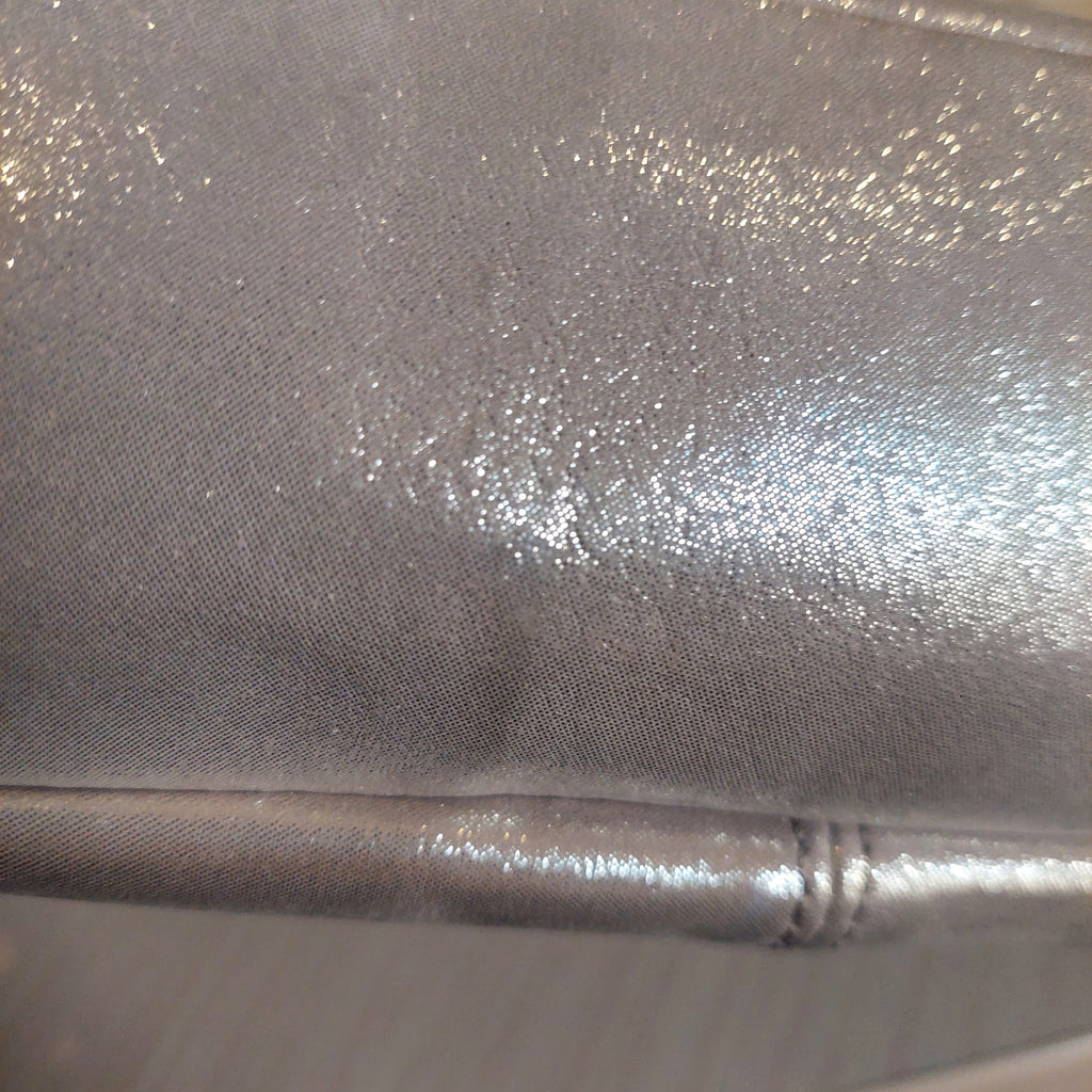 Coach Silver Metallic Tote Bag | Gently Used |