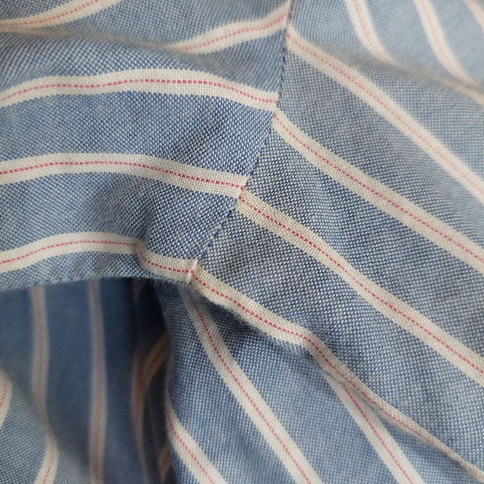 Zara Blue & White Striped Button Down Shirt | Pre Loved |