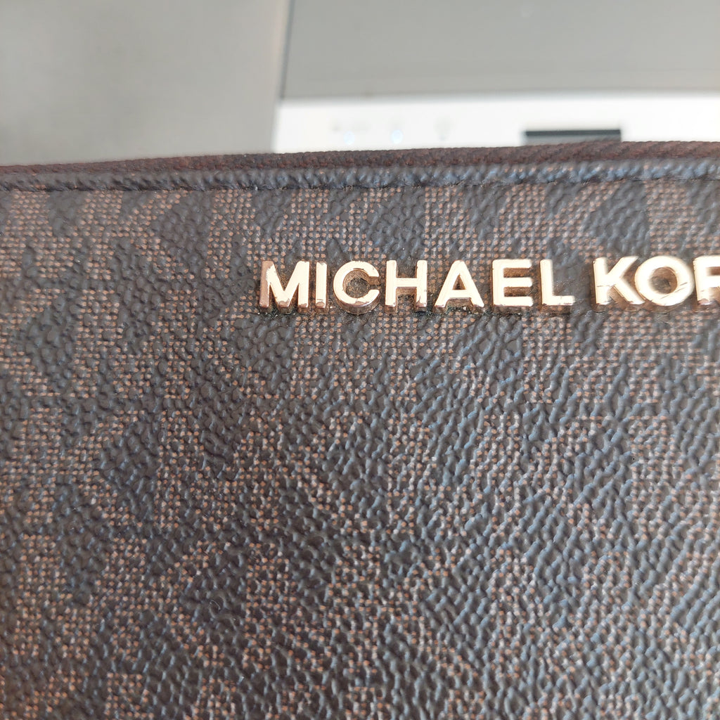 Michael Kors Large Monogram Ziparound Continental Wallet | Pre Loved |