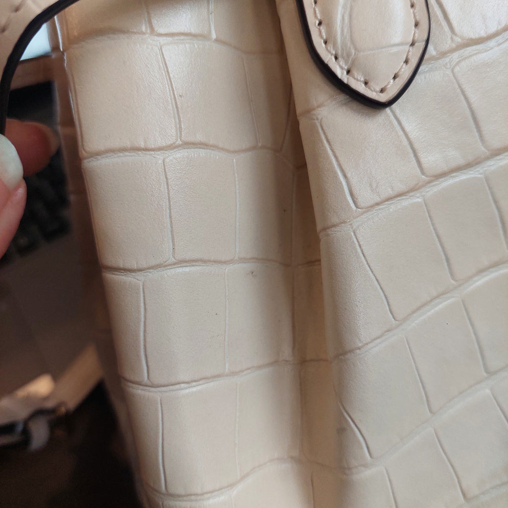 Kate Spade Cream Leather Dumpling Satchel | Pre Loved |