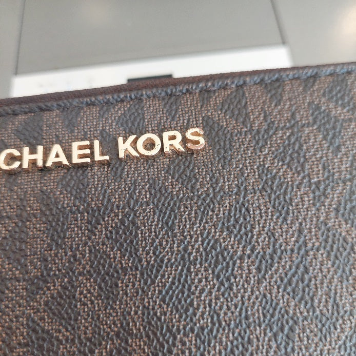 Michael Kors Large Monogram Ziparound Continental Wallet | Pre Loved |