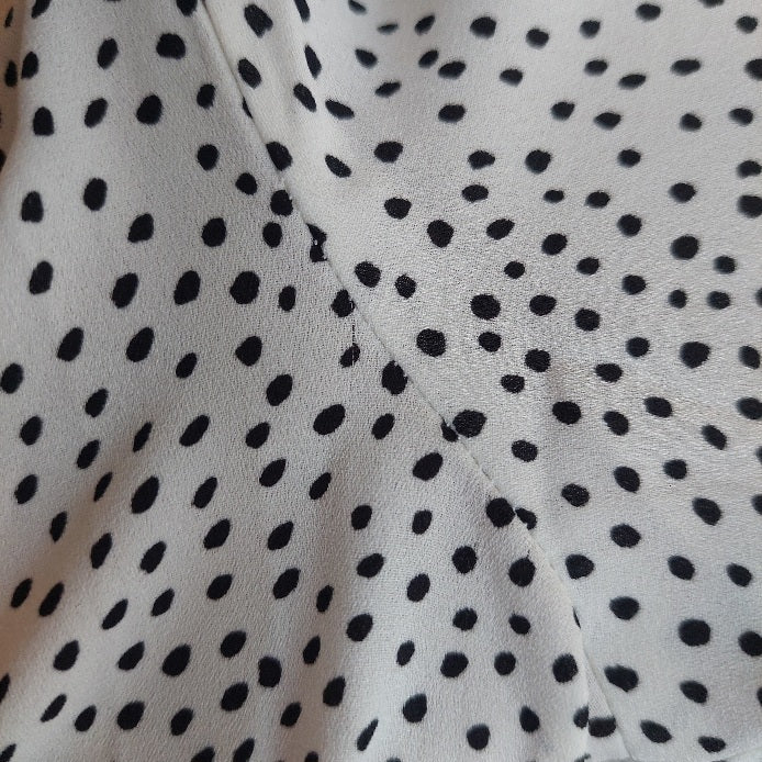 H&M White & Black Polka Dot Top | Like New |