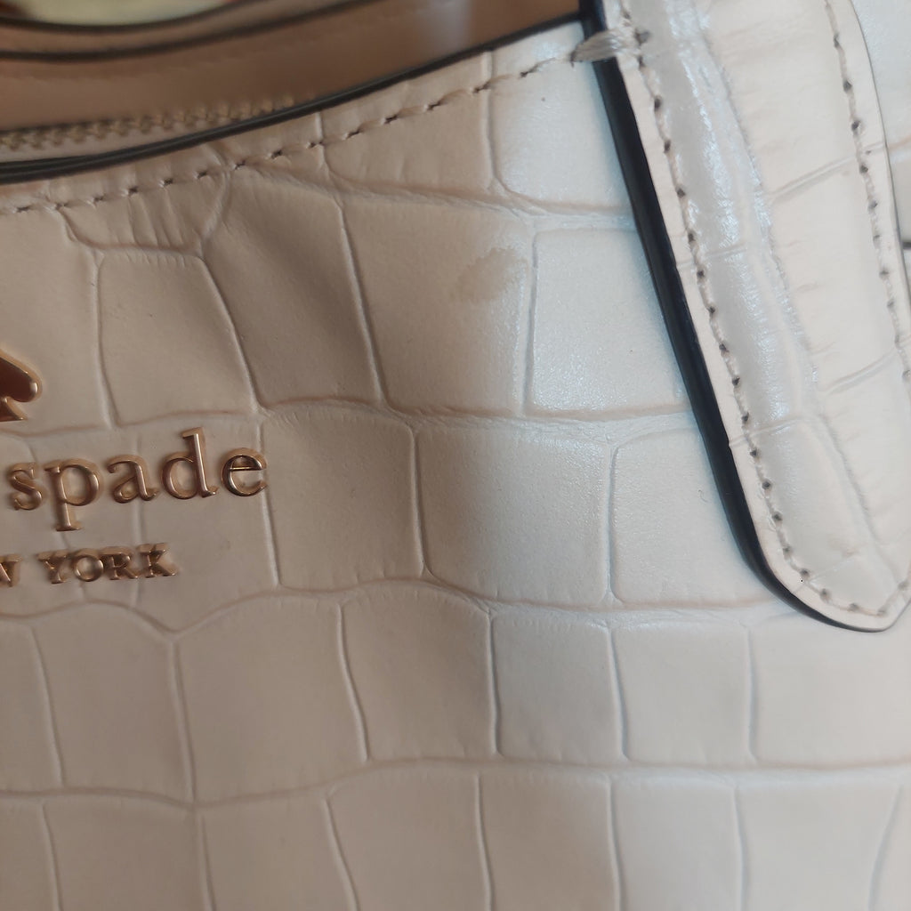 Kate Spade Cream Leather Dumpling Satchel | Pre Loved |