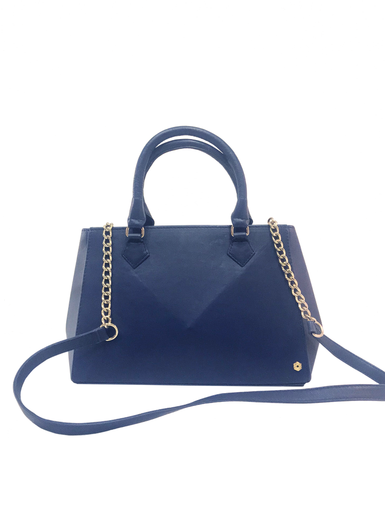 Warp Sapphire Midi Leather Tote | Pre Loved |