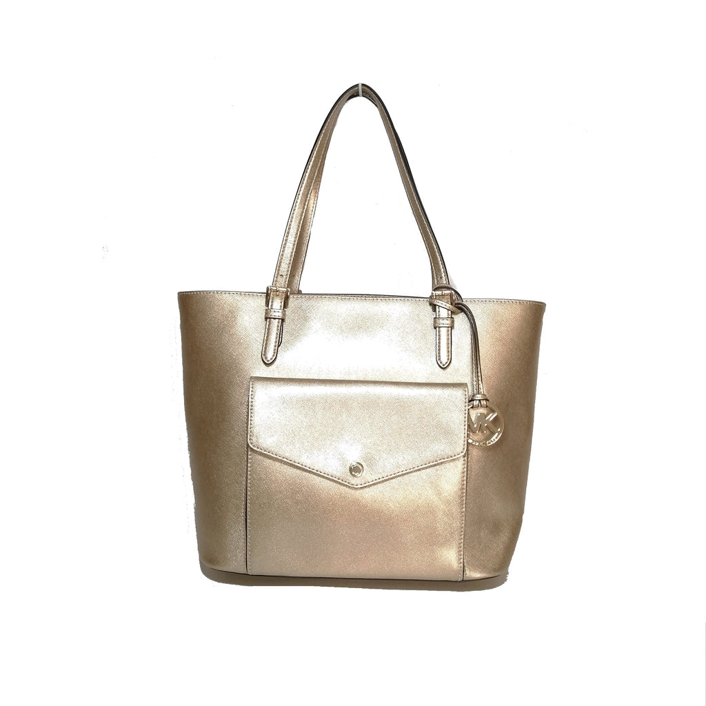 Michael Kors Gold Jet Set Front Pocket Tote | Gently Used | | Secret Stash