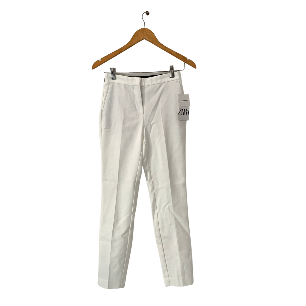 ZARA White Jogger Waist Pants | Brand New |