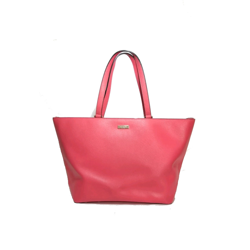 Kate Spade Bright Pink Textured Leather Tote bag | Pre Loved | | Secret ...