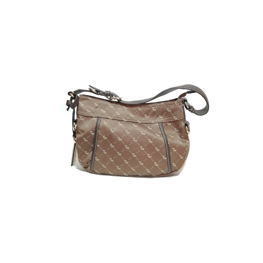 Tommy Hilfiger Brown Canvas Shoulder Bag | Gently Used | | Secret Stash