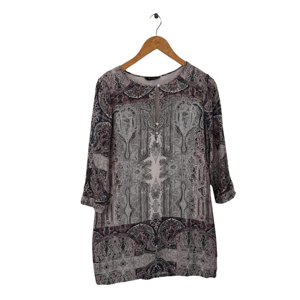 Massimo Dutti Printed Long Top | Gently Used |