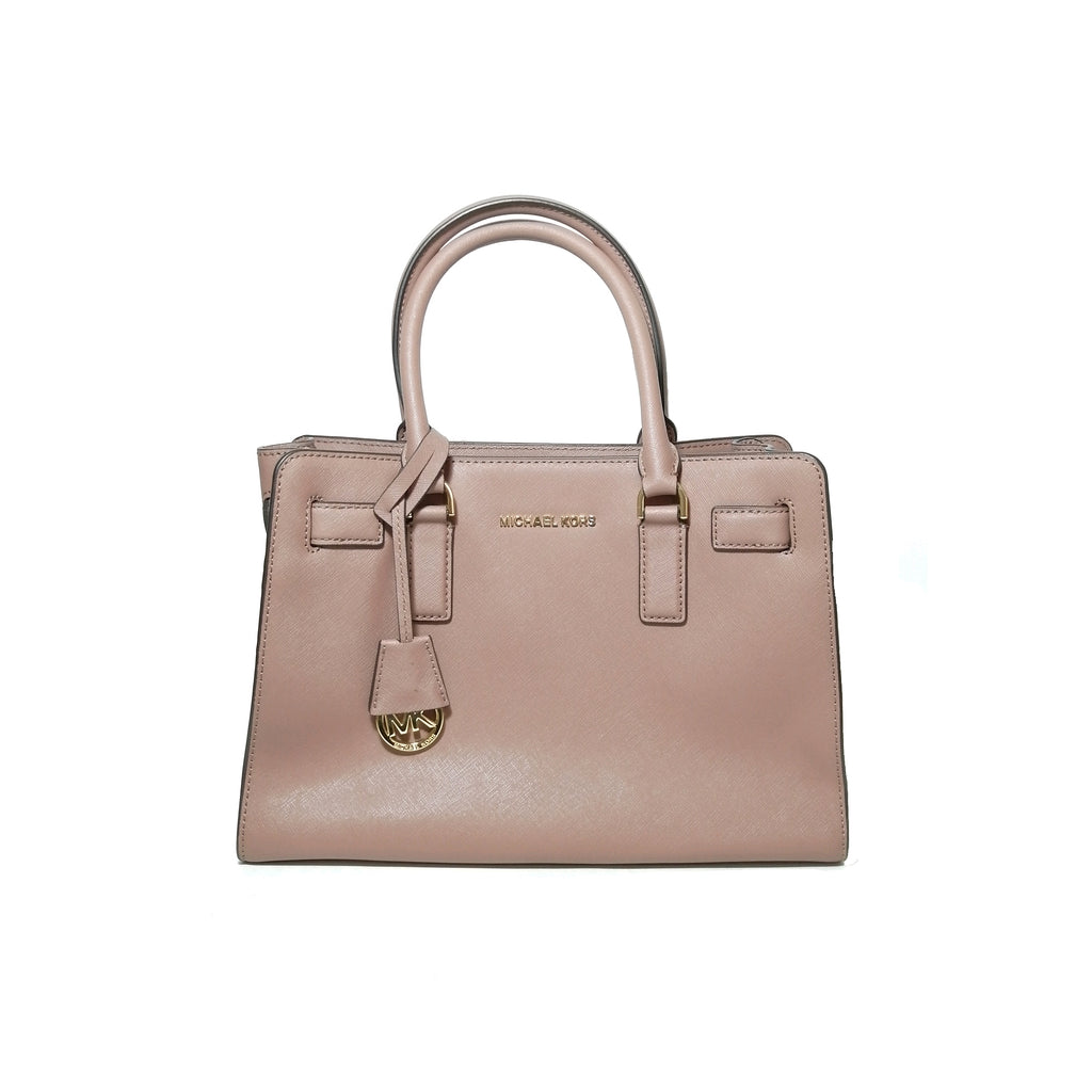 Michael Kors Mauve Saffiano Leather DILLON Satchel | Like New ...