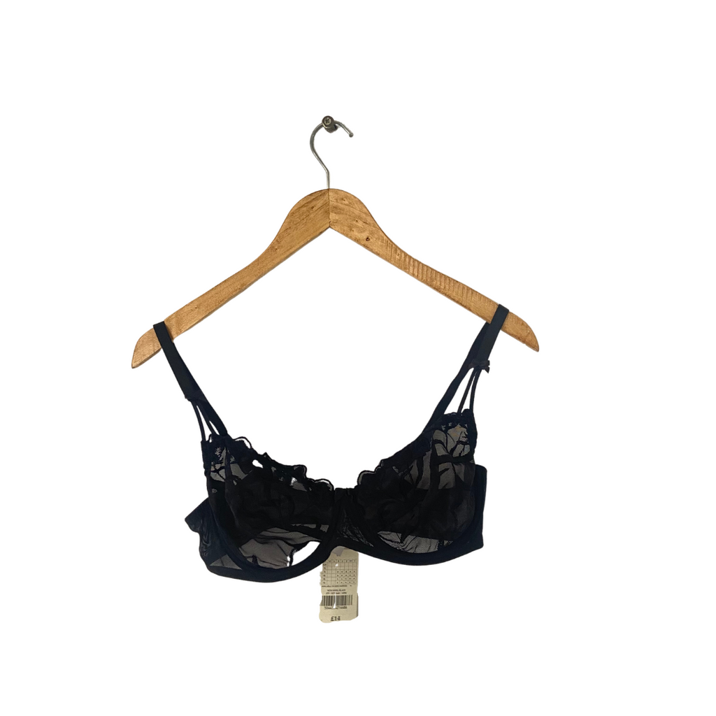 Bhs Black Sheer Bra | Brand New |