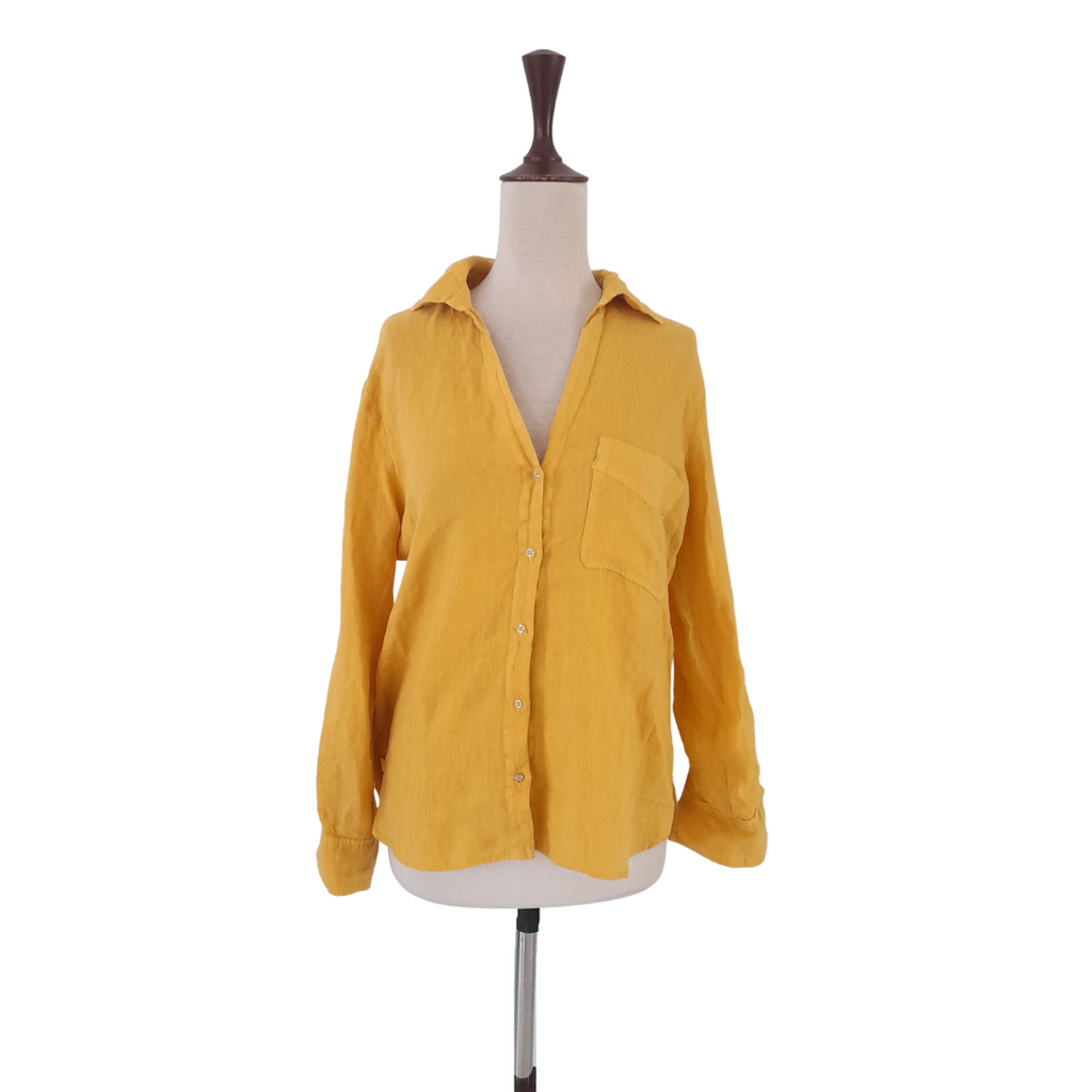 ZARA Yellow Collared Shirt | Gently Used |