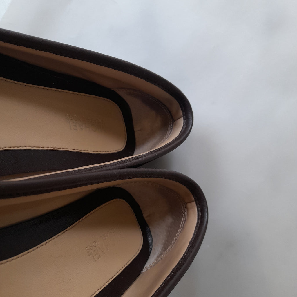 Michael Kors Brown Monogram 'Fulton' Loafers | Gently Used |