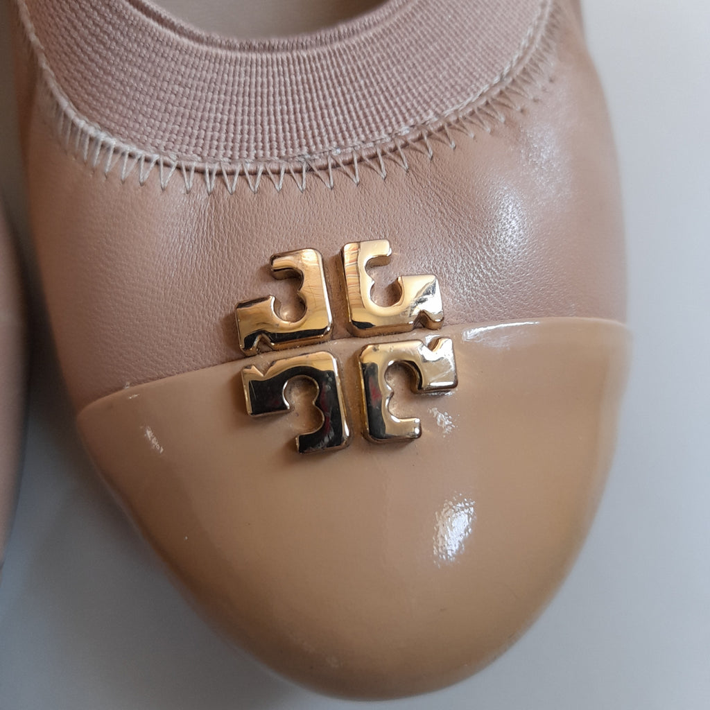 Tory Burch Beige 'Jolie' Wedges | Pre Loved |