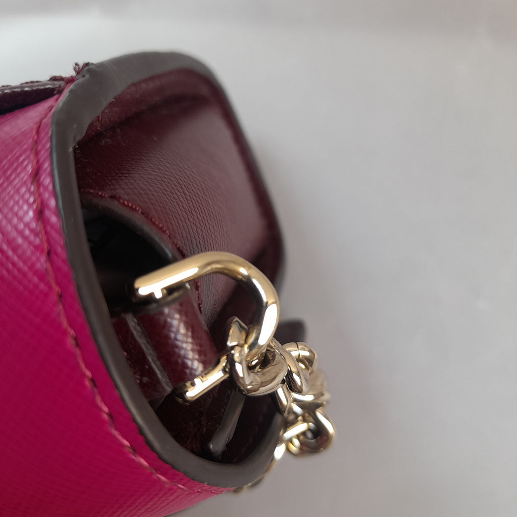 Kate Spade Pink & Purple Leather Cross Body Bag | Like New |