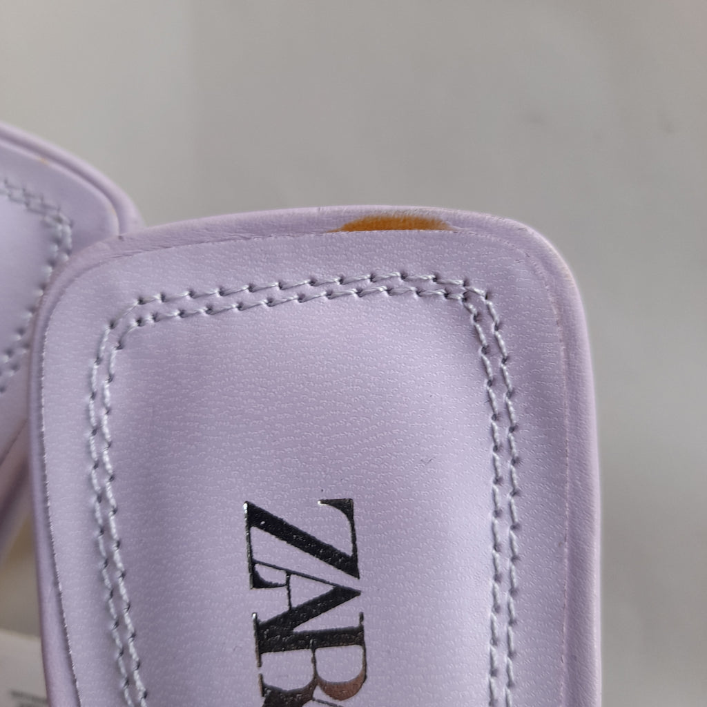 ZARA Lilac Rhinestone Mules | Brand New |