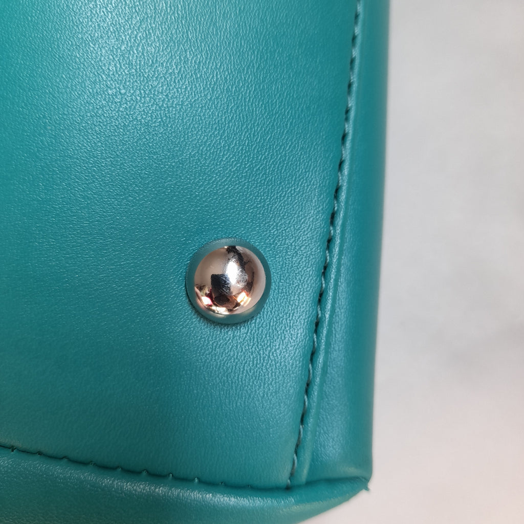 Sam Edelman Sea Green Leather Satchel | Pre Loved |