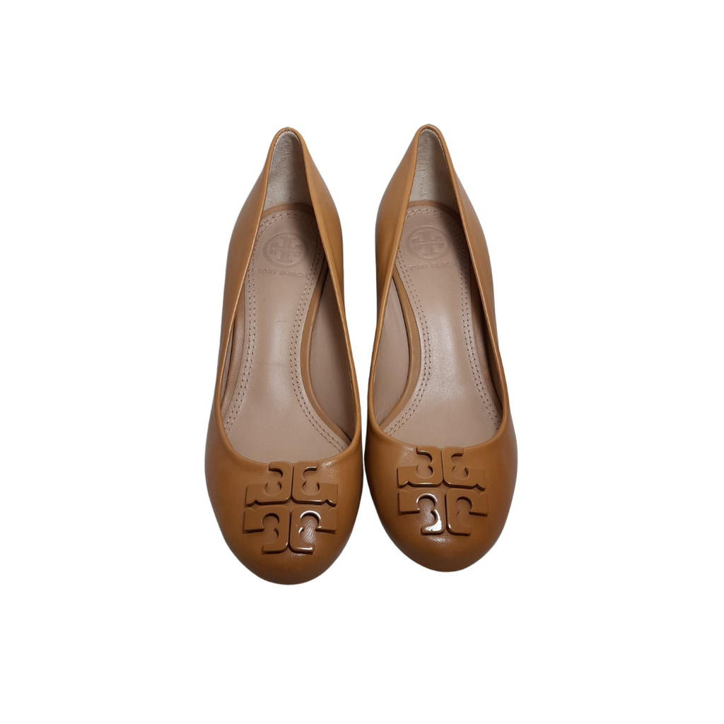 Tory Burch Tan Lowell Wedges | Brand New |