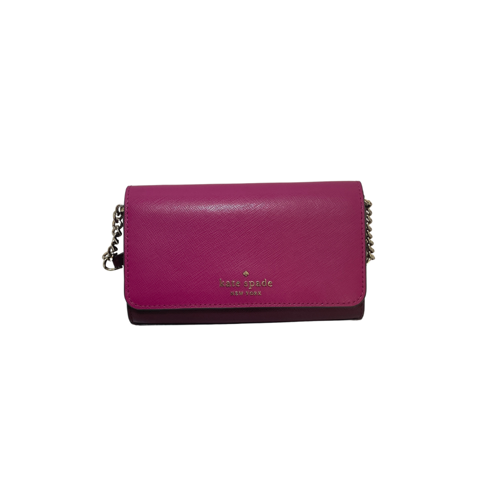 Kate Spade Pink & Purple Leather Cross Body Bag | Like New |