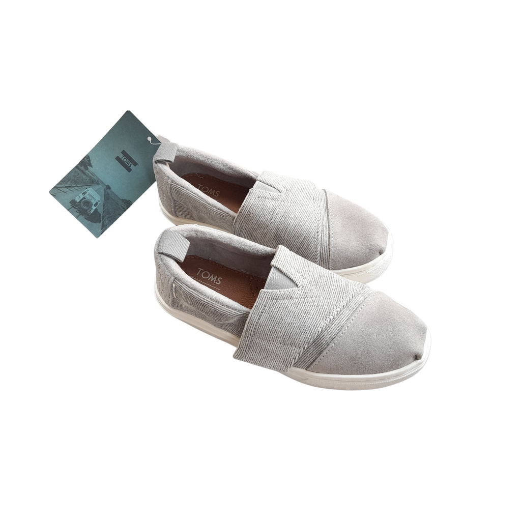 TOMS Grey Slip-on Shoes (5/ 6 years) | Brand New |