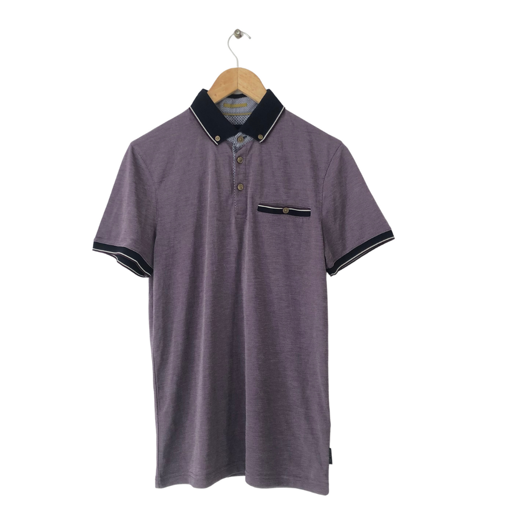 Ted Baker Purple Men's Polo Shirt | Brand New |