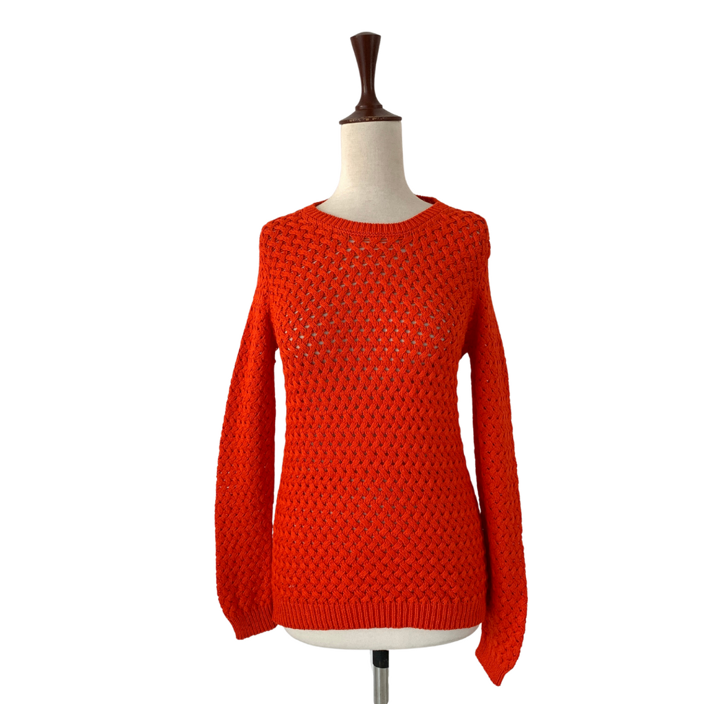 Massimo Dutti Orange Cotton Sweater