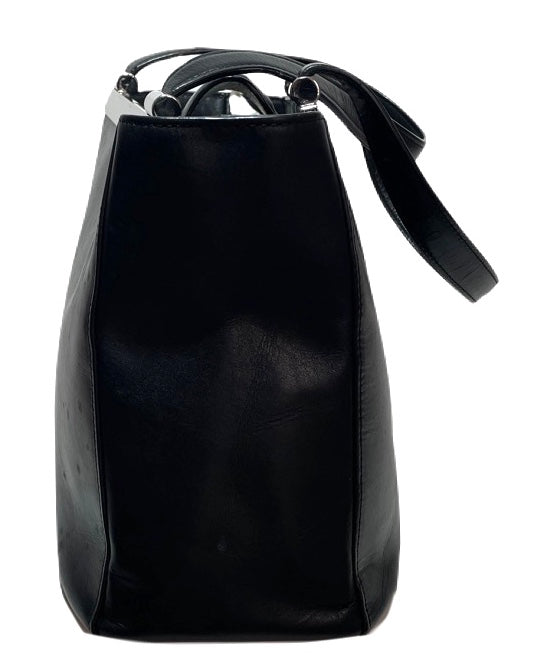 Michael Kors Black Leather Tote | Gently Used |