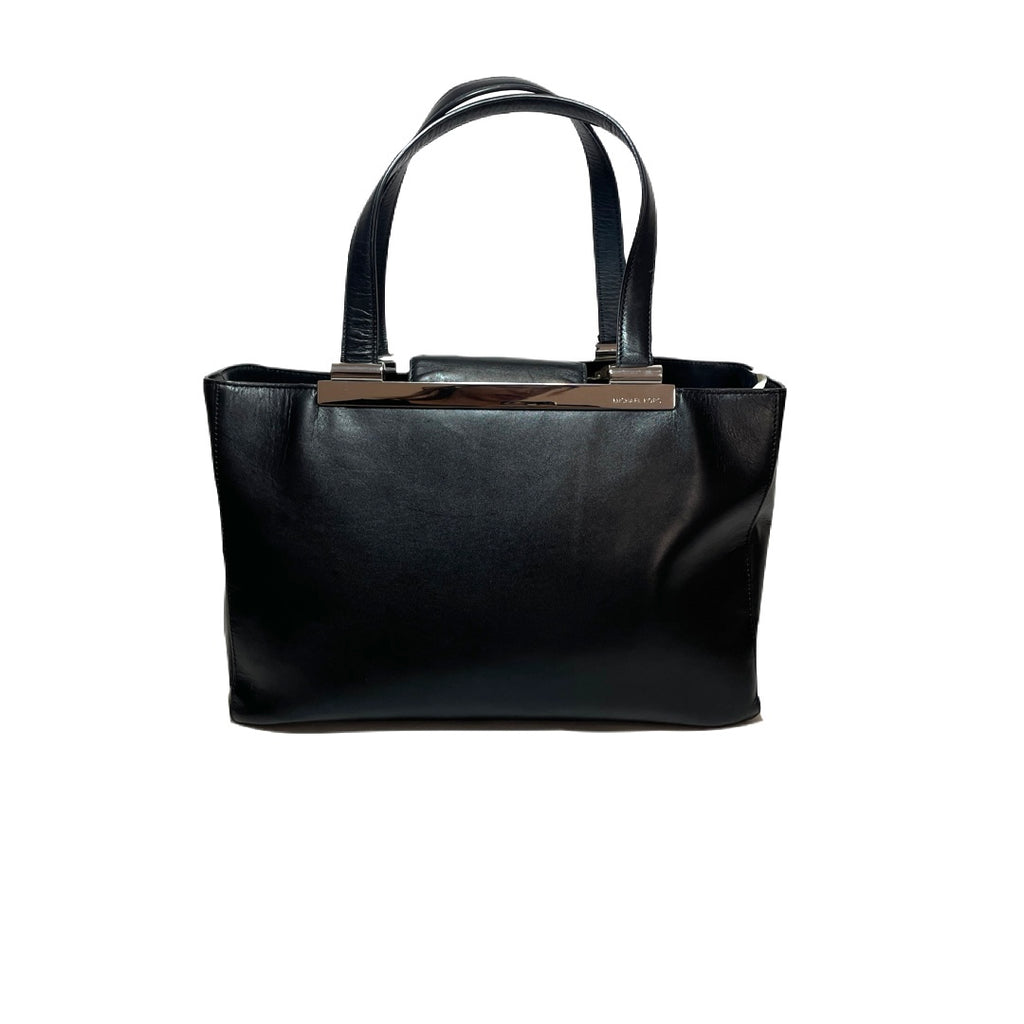 Michael Kors Black Leather Tote | Gently Used |