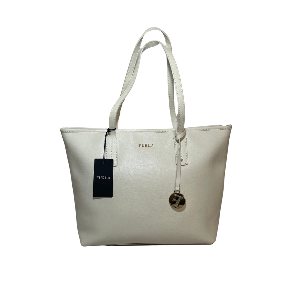 Furla White Leather Shoulder Bag | Brand New |