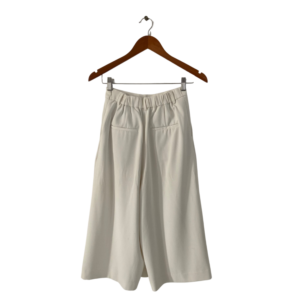 Uniqlo White Culotte Pants | Pre Loved |