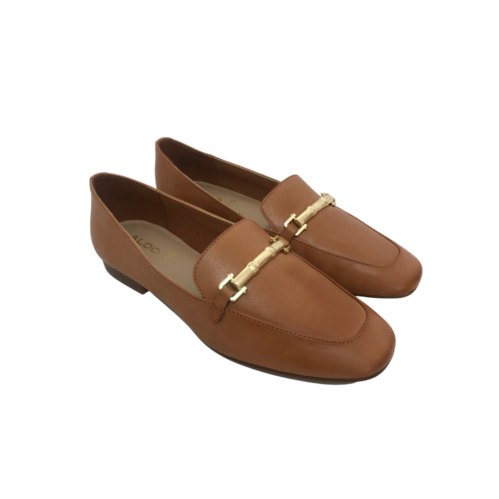 ALDO Light Brown 'Boska' Leather Loafers | Like New |