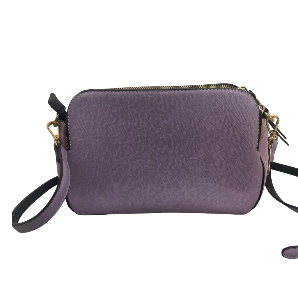 River Island Lilac Double Zip Crossbody Bag | Pre Loved |