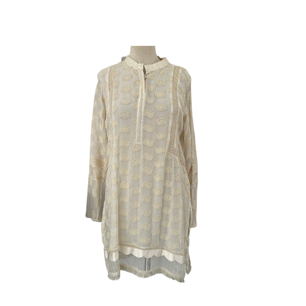 Sapphire Cream Embroidered Kurta | Brand New | | Secret Stash