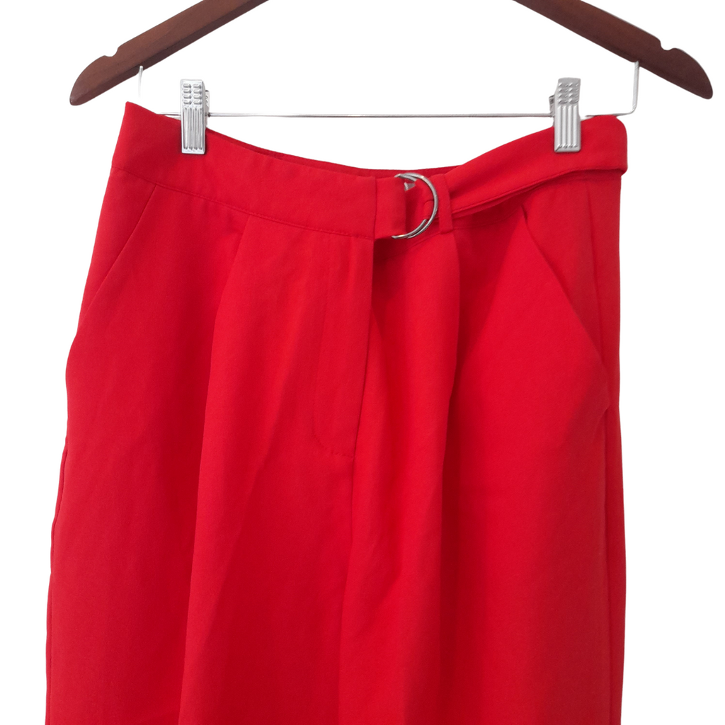 TEMT Red Belted Pants | Brand New |