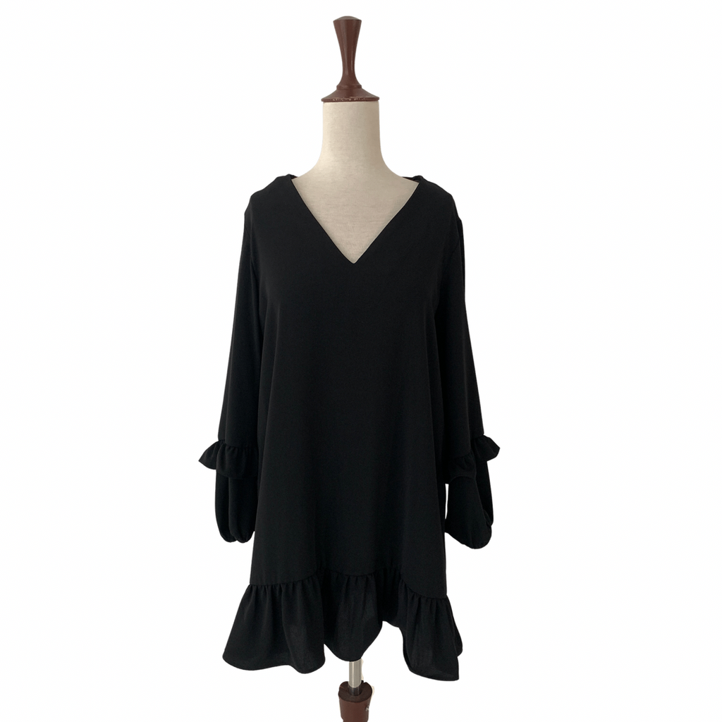 ZARA Black Frill Tunic | Gently Used |