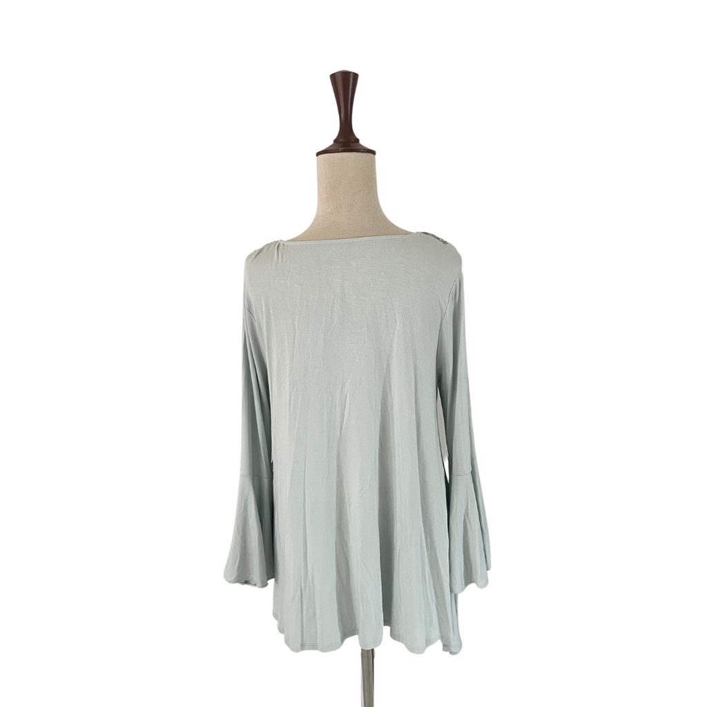 Elie Tahari Light Blue Bell Sleeves Blouse | Brand New | | Secret Stash