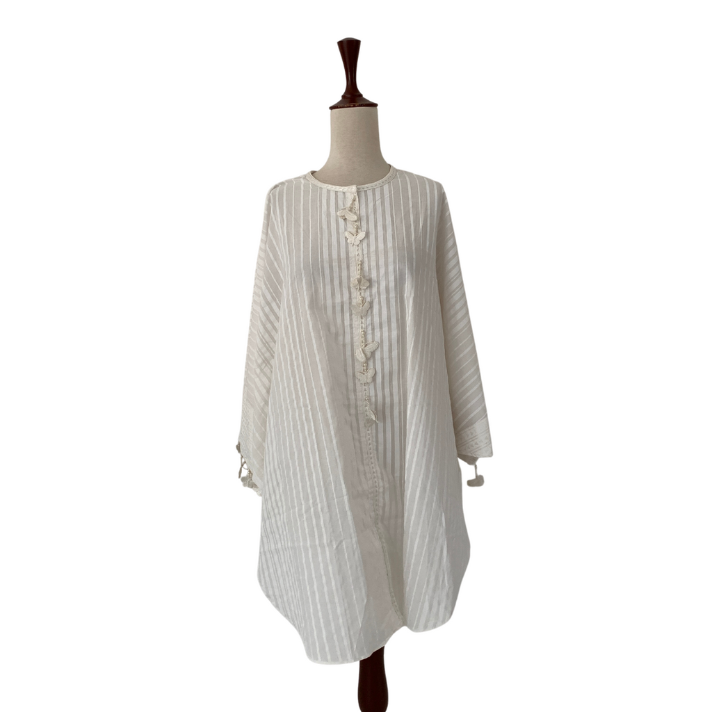 Sana Safinaz White Striped Kameez | Brand New |