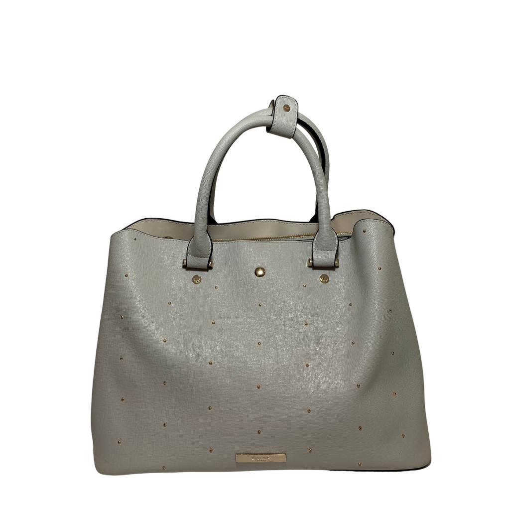 Dune Grey Gold Studded Satchel | Pre Loved |