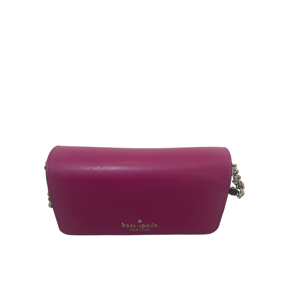 Kate Spade Pink & Purple Leather Cross Body Bag | Like New |